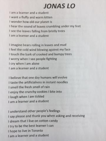 Div. 4: I Am Poems