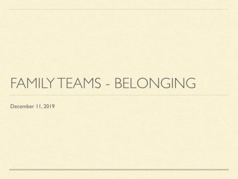 Family Teams: Circle of Courage