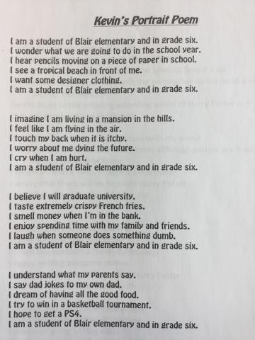 Div. 4: I Am Poems