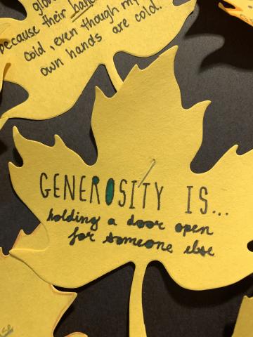 Circle of Courage: Generosity